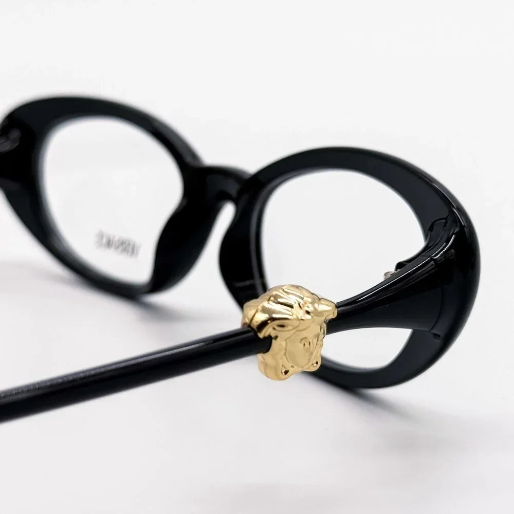 NEW VERSACE EYEGLASSES VE3381U GB1 BLACK WOMEN EYEWEAR